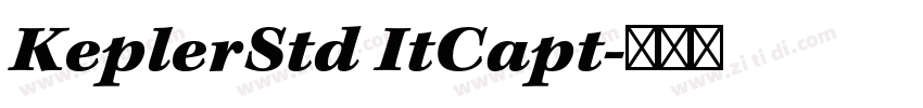 KeplerStd ItCapt字体转换